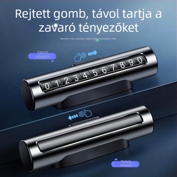 Autóvészhelyzeti szerszám: üvegbetörő és ajtónyitó, 3 az 1-ben ideiglenes parkolási tábla
