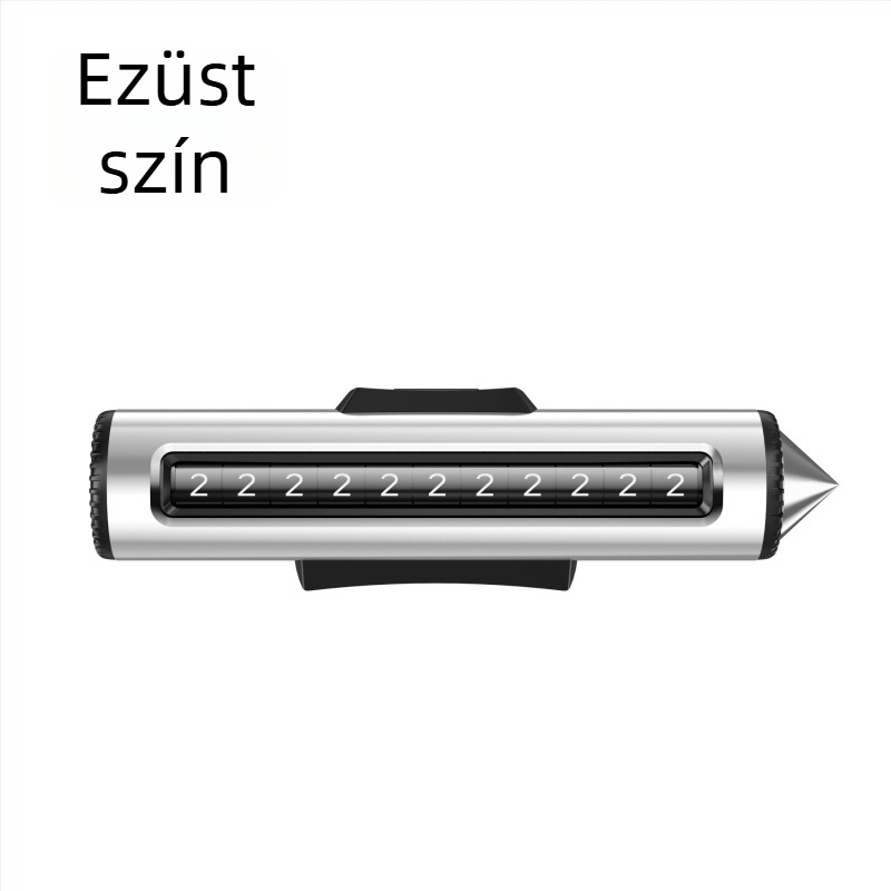 Autóvészhelyzeti szerszám: üvegbetörő és ajtónyitó, 3 az 1-ben ideiglenes parkolási tábla