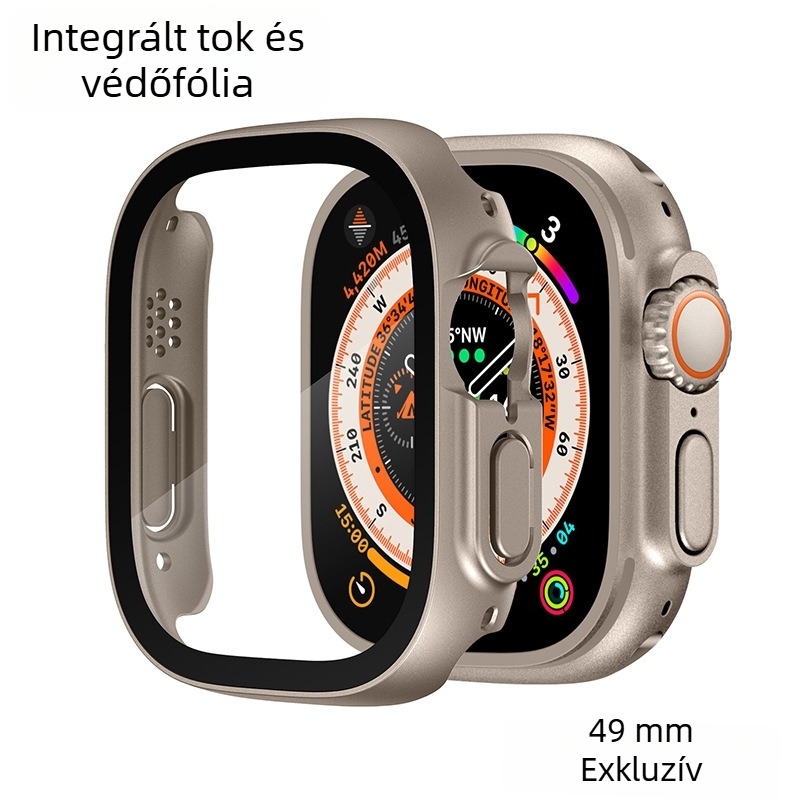 Apple Watch Ultra2 49mm integrált védőtok érintőképernyővédő fóliával