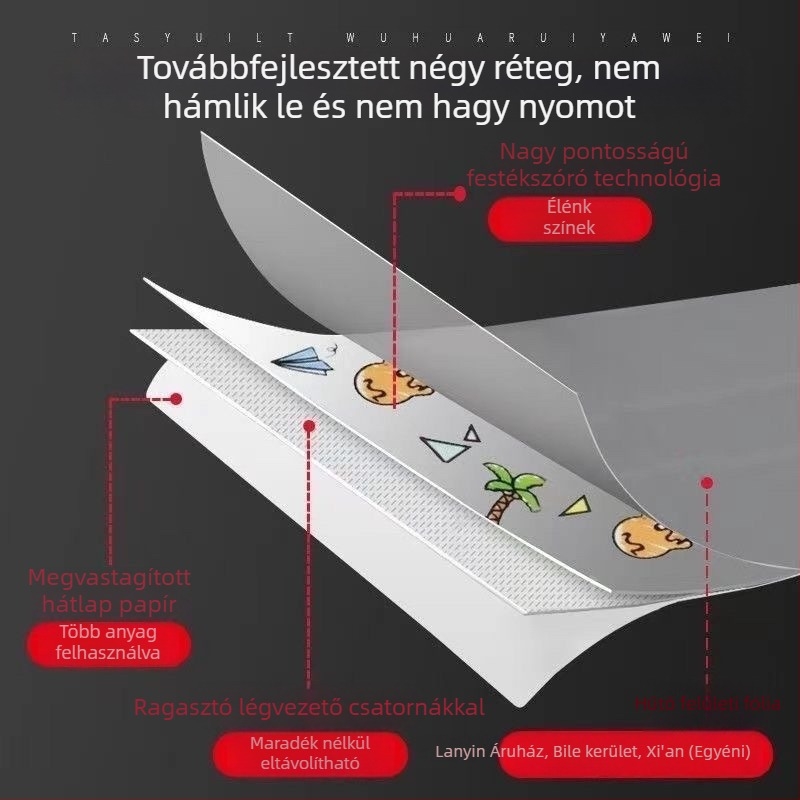 Autókhoz készült napvédő matricák: dekoratív ablakmatricák az első és a hátsó üvegre triciklikekhez, elektromos járművekhez és négykerekű járművekhez