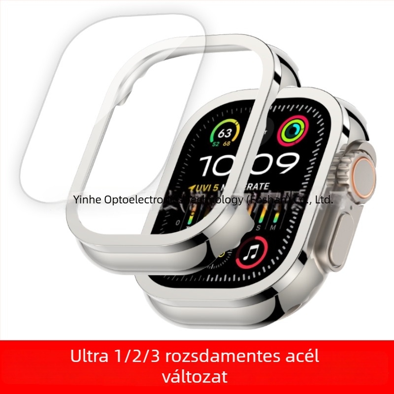 Apple Ultra3 rozsdamentes acél karóra elektroplattált fém védőtok