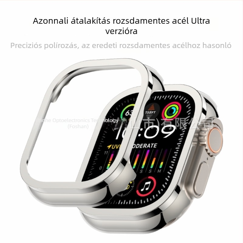 Apple Ultra3 rozsdamentes acél karóra elektroplattált fém védőtok