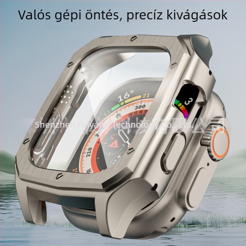 Apple Watch védőtok az Apple Watch és az Ultra modellhez PC edzett filmmel