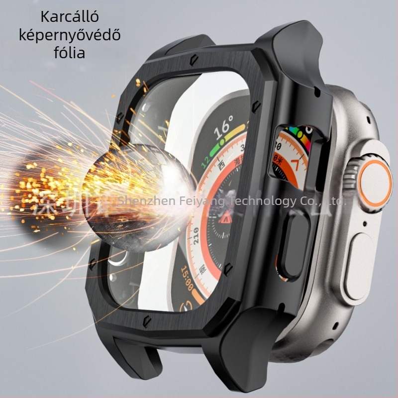 Apple Watch védőtok az Apple Watch és az Ultra modellhez PC edzett filmmel