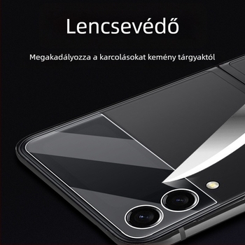Samsung Galaxy Z Flip5 lencsevédő üveg és a Z Fold4 hátsó kamerák védője, kis képernyővédő fólia