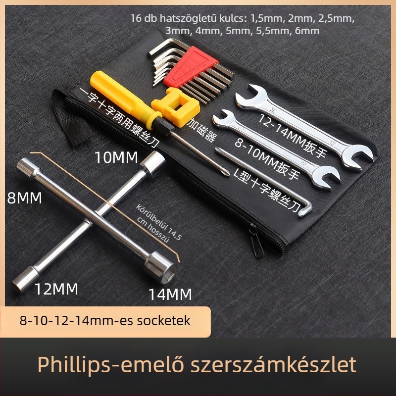 Trent elektromos jármű szerszámkészlet - 3 részes szétszerelési készlet, szénacél, háztartási használatra