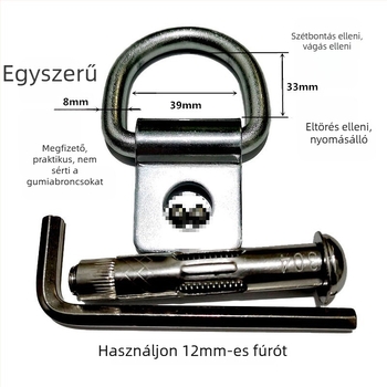 Rozsdamentes acél autó parkolási zár, vastagított és megerősített, ütés- és vandálbiztos, nyomásálló, állítható