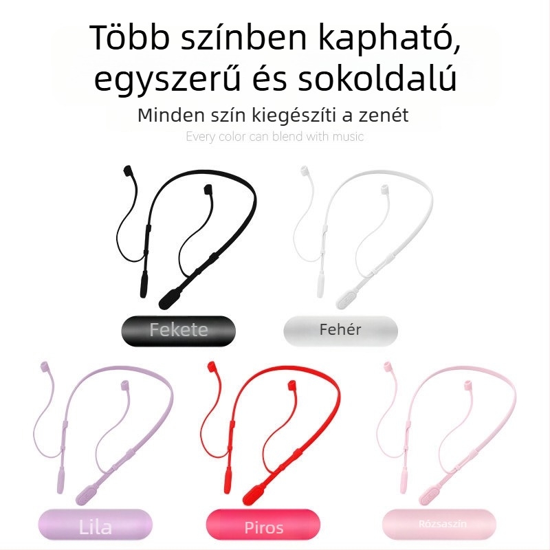 Bluetooth nyakpánt anti-lost védelemmel Huawei fülhallgatókhoz és Samsung Buds3 Pro-hoz