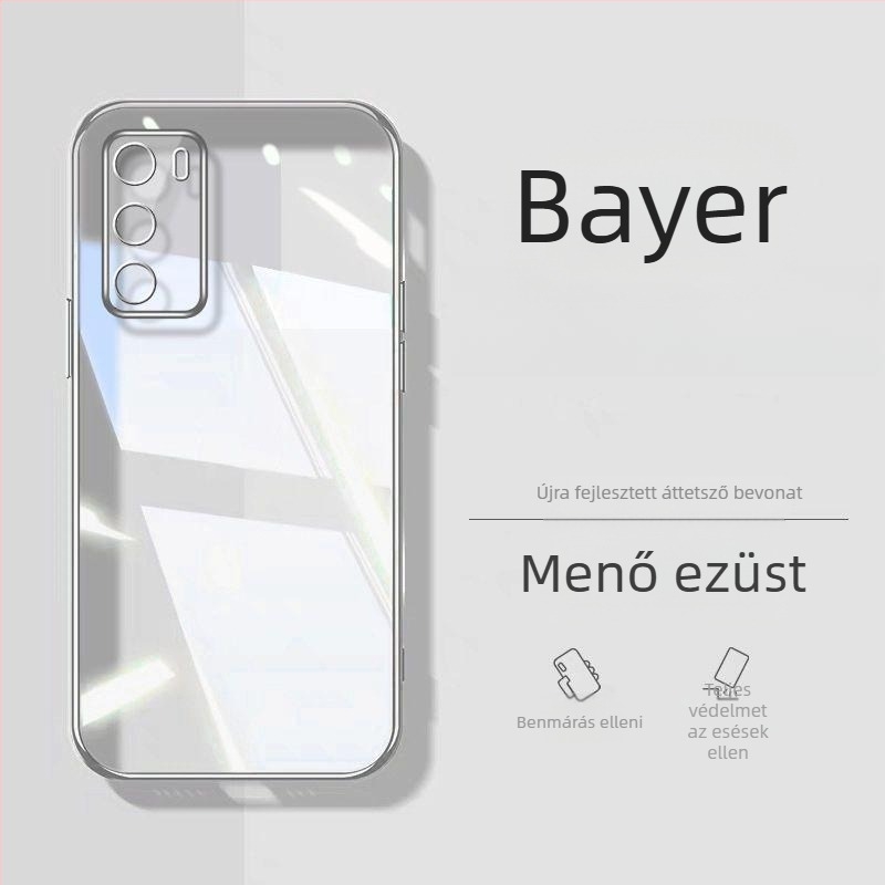 Murdinger szilikon tok Huawei P40 / P40 Pro, hátsó burkolat, egyszerű dizájn, elektroplatinnelt felület, leesés elleni védelem