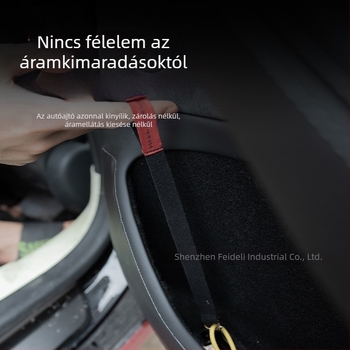 Federer Tesla Model 3/Y vészhelyzeti hátsó mechanikus ajtózár fogantyú húzózsinórral (új verzió)