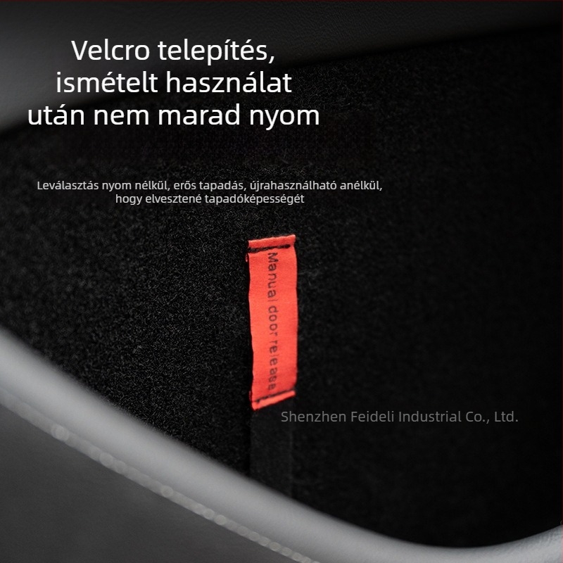 Federer Tesla Model 3/Y vészhelyzeti hátsó mechanikus ajtózár fogantyú húzózsinórral (új verzió)