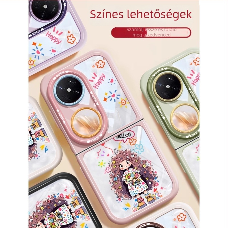 Huawei Pocket2 védőtok, átlátszó, teljes lefedés, kompatibilis a P50 Pocket összecsukható kijelzőjével, kopásálló