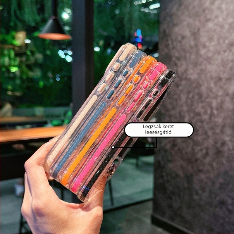 iPhonehoz készült hátlap két tónusú glitterrel, mágneses gyűrűvel és ütésálló védőtok