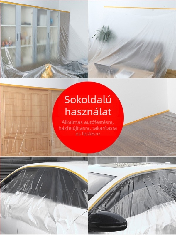 Festék spray védőfilm és maszkoló fólia falakhoz, bútorokhoz és autókhoz – falak védelme, bútorok védelme, autófelületek védelme, maszkoló fólia