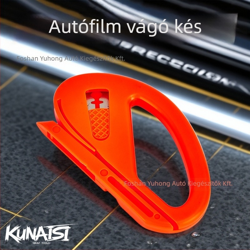 Coolness Autófólia eszköz – Többcélú vágókés filmmel, kaparó, műanyag