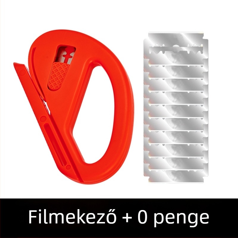 Coolness Autófólia eszköz – Többcélú vágókés filmmel, kaparó, műanyag