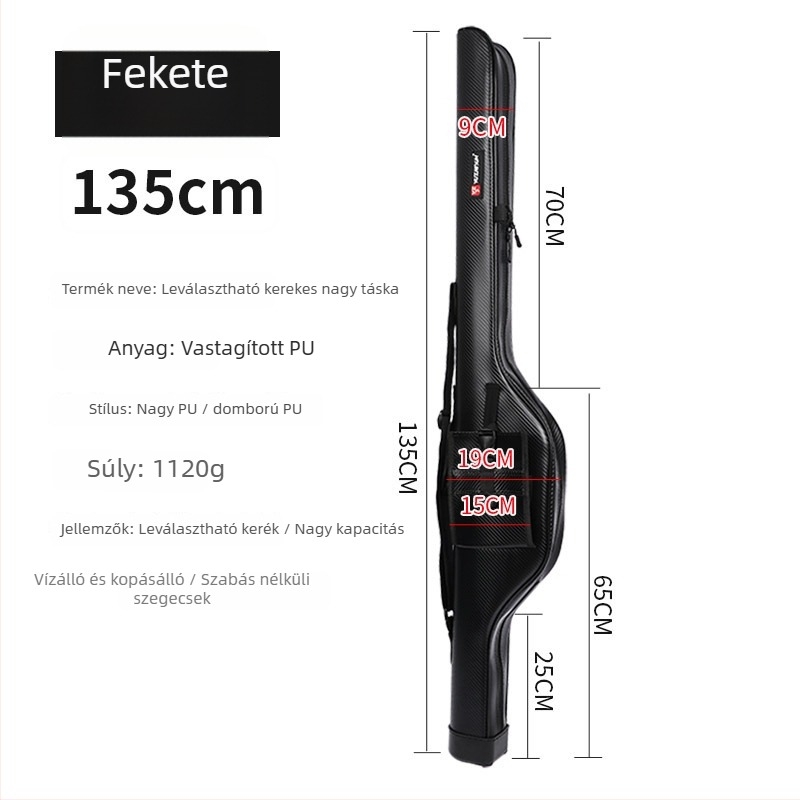 PU vízálló merevhéjas folyóvízi horgásztáska – hordozható a felszerelés számára