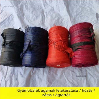 Időjárásálló textilcsíkok kötözéshez, kötelek és lapos pántok otthoni használatra, zsebes pántok és a gyümölcsfa ágak vontatására