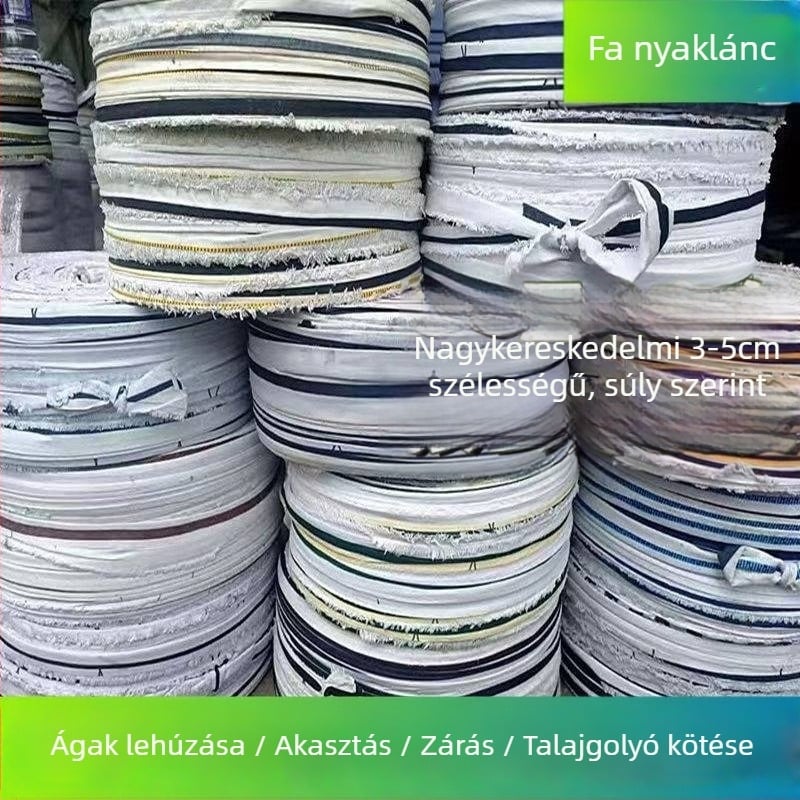 Időjárásálló textilcsíkok kötözéshez, kötelek és lapos pántok otthoni használatra, zsebes pántok és a gyümölcsfa ágak vontatására