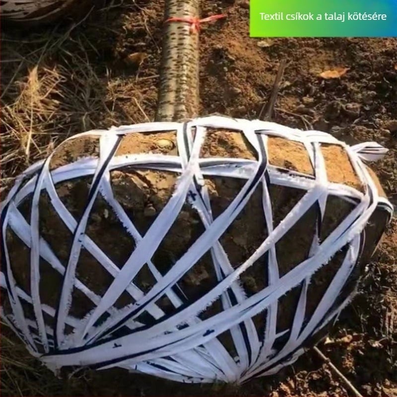 Időjárásálló textilcsíkok kötözéshez, kötelek és lapos pántok otthoni használatra, zsebes pántok és a gyümölcsfa ágak vontatására