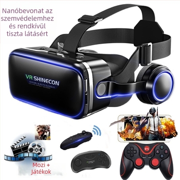 VR szemüveg 4K felbontással, 3D sztereó és integrált kezelő