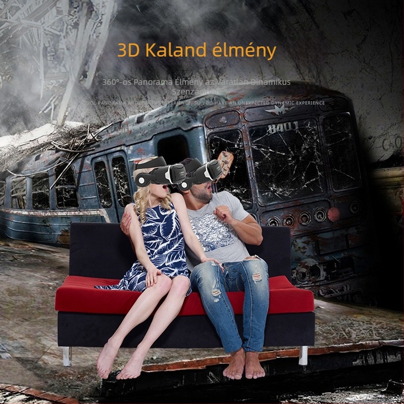 VR szemüveg 4K felbontással, 3D sztereó és integrált kezelő