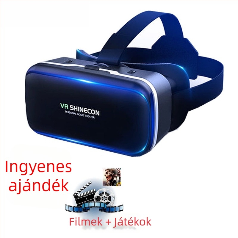 VR szemüveg 4K felbontással, 3D sztereó és integrált kezelő