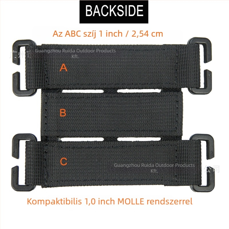 Liruida ultrakönnyű nylon Velcro taktikai hátizsákkiegészítő MOLLE rendszerrel, karpánt-bázis, levehető