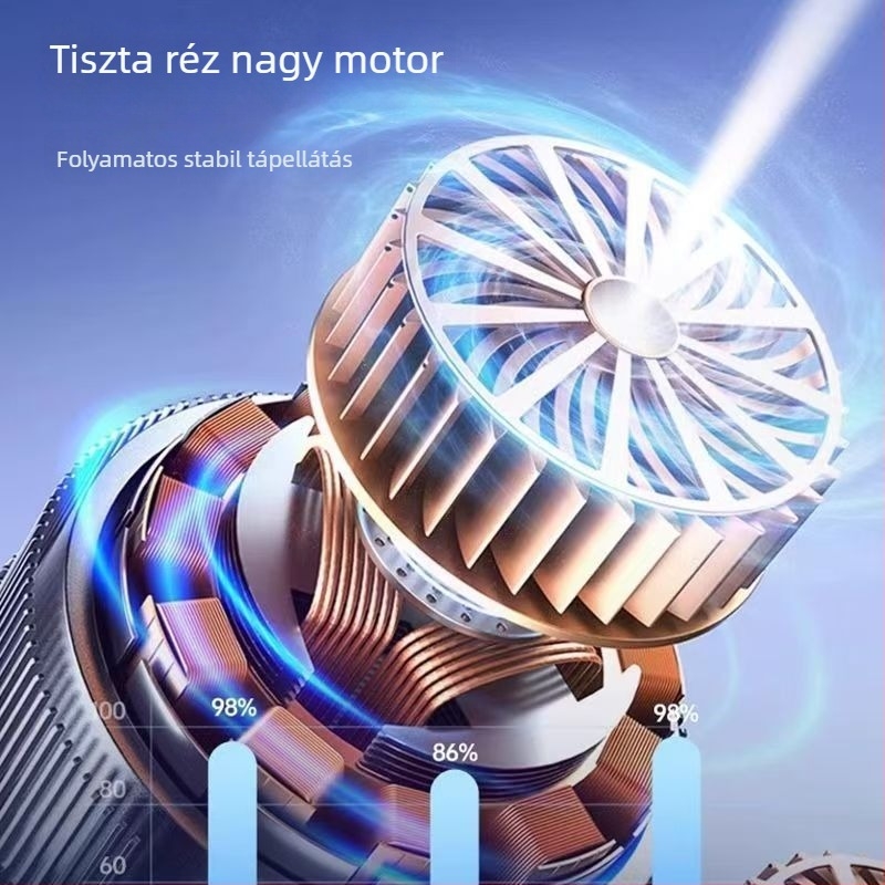 Autóval használható légpumpa digitális kijelzővel, 120 W, 3,0–3,5 m kábel, többhengeres kialakítás, univerzális, figyelmeztető fény
