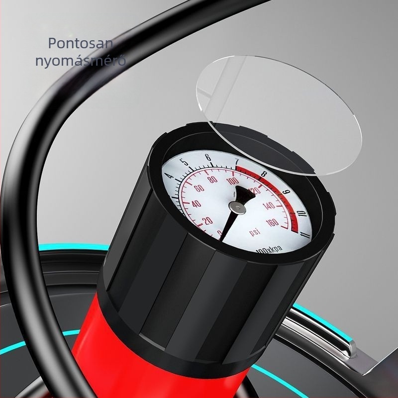 Nagynyomású kézi pumpa kerékpárokhoz, motorkerékpárokhoz és elektromos járművekhez – gyors felfújás, univerzális, háztartási használatra