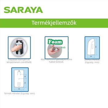 GMD500 kézi adagoló kézfertőtlenítőhöz, műanyagból, kézi nyomásos működés, modern minimalist dizájn