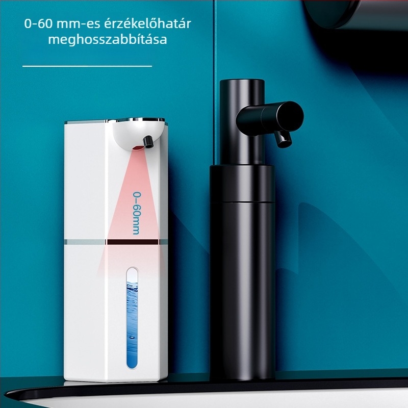 Automatikus folyadékadagoló szenzorral M12 – ABS, falra szerelhető, kijelzővel, 1200 mAh akkumulátor, 4 állítható fokozat