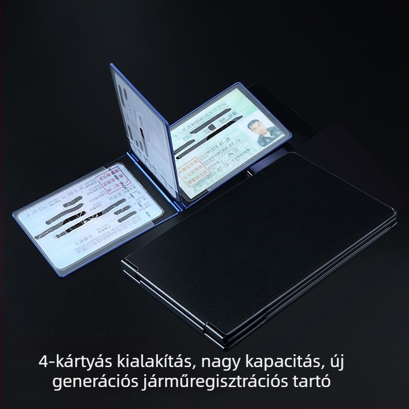Jogosítványkártya tok – ABS anyag, PVC bélés, betűs mintázat, uniszex design, márka Guide Grass