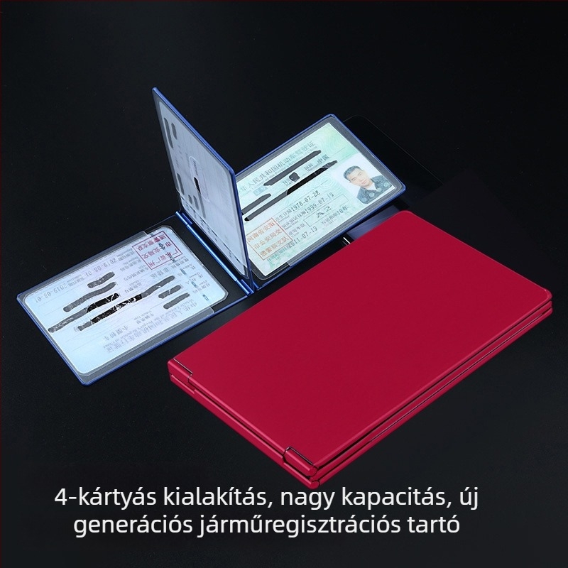 Jogosítványkártya tok – ABS anyag, PVC bélés, betűs mintázat, uniszex design, márka Guide Grass