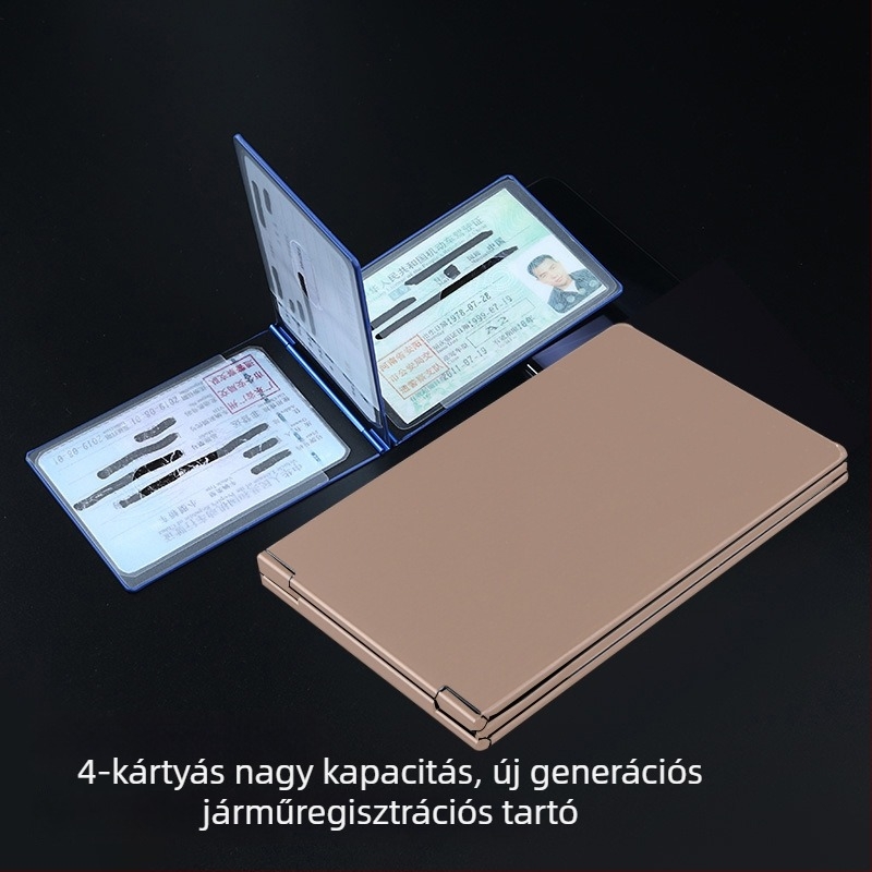 Jogosítványkártya tok – ABS anyag, PVC bélés, betűs mintázat, uniszex design, márka Guide Grass