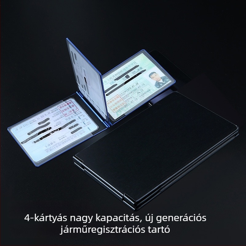 Jogosítványkártya tok – ABS anyag, PVC bélés, betűs mintázat, uniszex design, márka Guide Grass