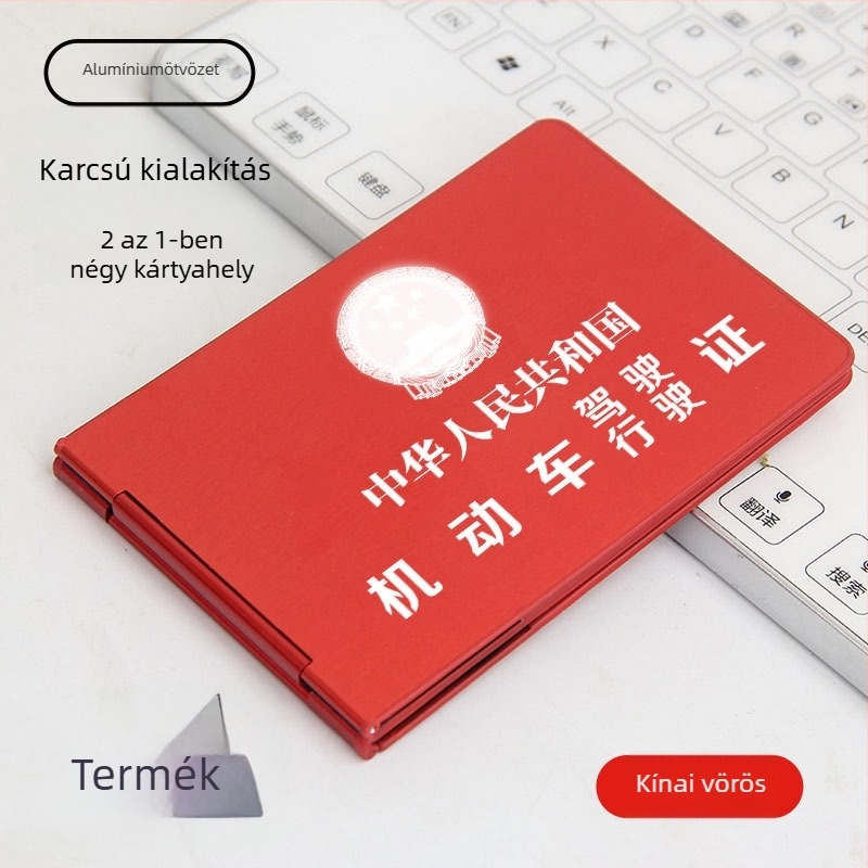 Jogosítványkártya tok – ABS anyag, PVC bélés, betűs mintázat, uniszex design, márka Guide Grass