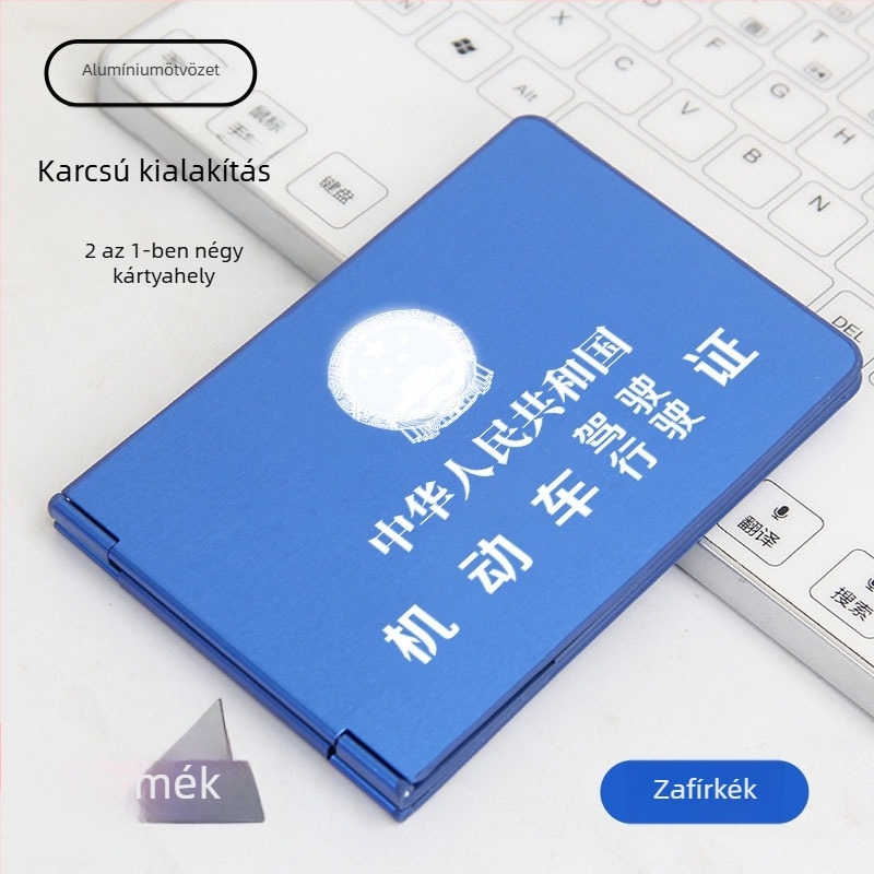 Jogosítványkártya tok – ABS anyag, PVC bélés, betűs mintázat, uniszex design, márka Guide Grass