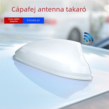 Autó rádióantenna, univerzális Shark Fin dizájn, ragasztóval történő telepítés, 12V, 12A, élettartam 99999