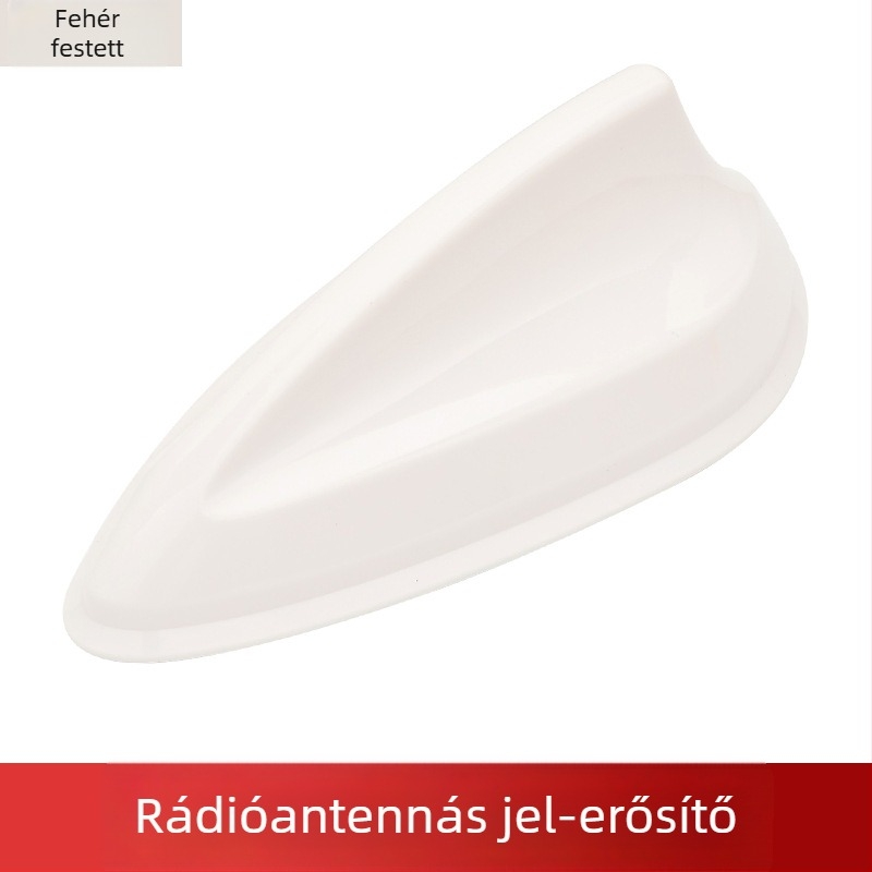 Autó rádióantenna, univerzális Shark Fin dizájn, ragasztóval történő telepítés, 12V, 12A, élettartam 99999