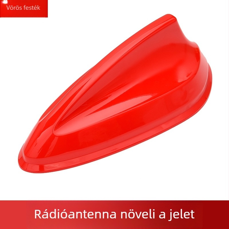 Autó rádióantenna, univerzális Shark Fin dizájn, ragasztóval történő telepítés, 12V, 12A, élettartam 99999