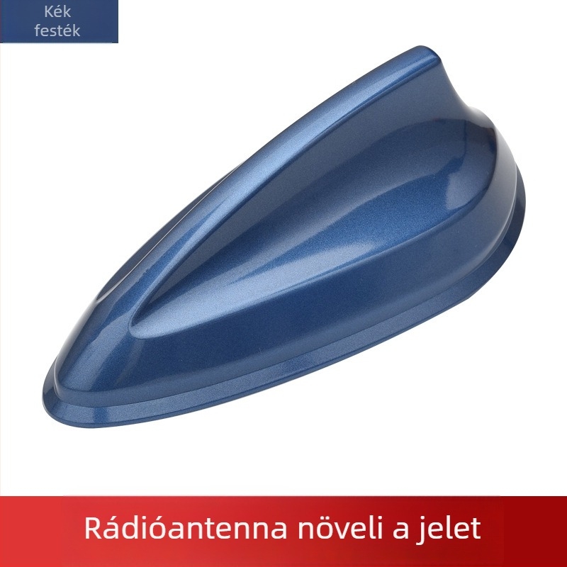 Autó rádióantenna, univerzális Shark Fin dizájn, ragasztóval történő telepítés, 12V, 12A, élettartam 99999