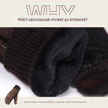 Téli kerékpáros és motorkerékpáros kesztyű – szélvédett, fleece bélésű, pamut alapanyag, Ice Silk szövet, Flip cover stílus, érintőképernyő kompatibilis.