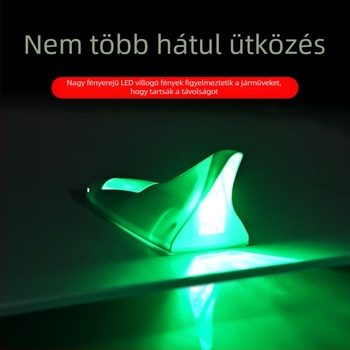 Dekoratív autó antenna napelemes energiával, univerzális illesztés, ragasztós szerelés, 5 éves élettartam