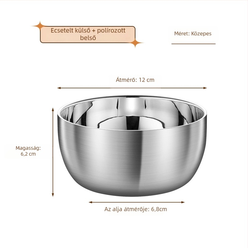 316-os rozsdamentes acélból készült tál, idegen alakú, japán stílusú, egyszínű mintázat, elektroplatírozott felület