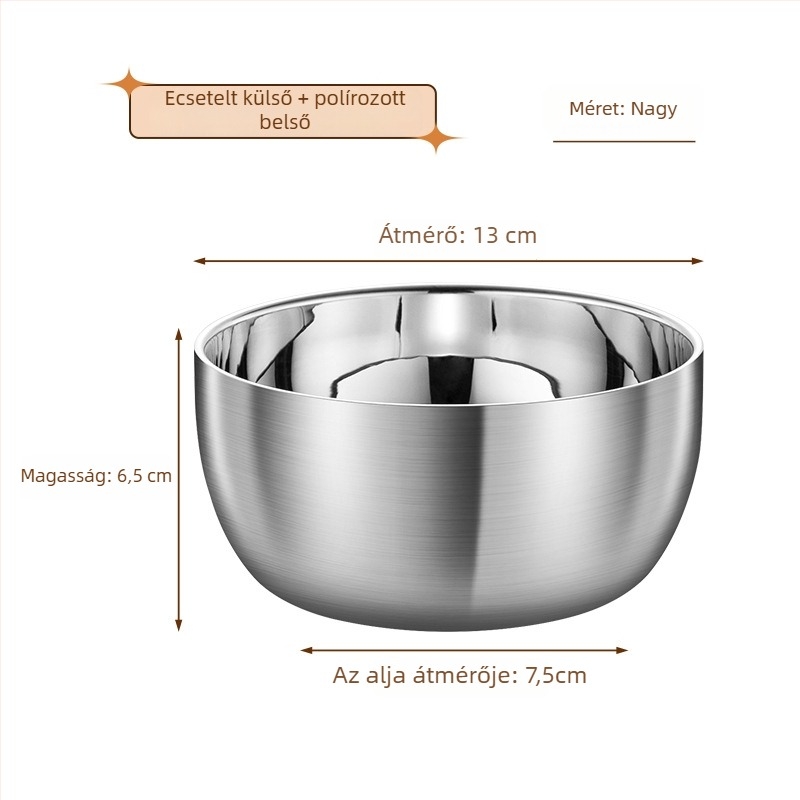 316-os rozsdamentes acélból készült tál, idegen alakú, japán stílusú, egyszínű mintázat, elektroplatírozott felület