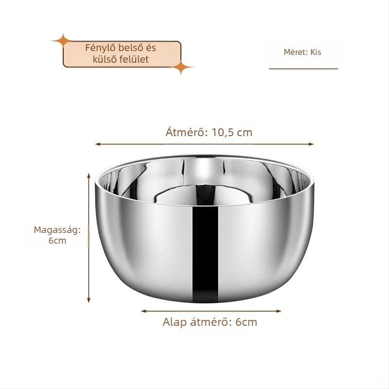 316-os rozsdamentes acélból készült tál, idegen alakú, japán stílusú, egyszínű mintázat, elektroplatírozott felület