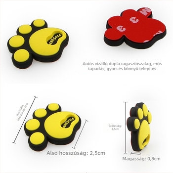 Autó lökhárító csík Bear Claw – PVC, univerzális, karosszéria védő matrica (Brand: Meihang • Material: PVC • Model: Bear Claw bumper sticker • Applicable: Universal)