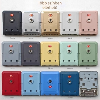 Kombinációs zár bőröndhöz – anti-lopás, műanyag kivitel, 2024 tavaszi modell, bőrönd kiegészítő