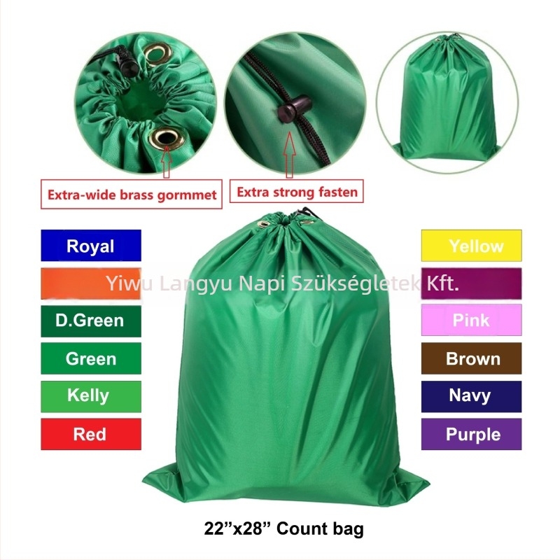 Oxford szövetből készült mosodai táska, modell LB2228P, négyzet alakú, piszkos ruhák és ágynemű tárolására